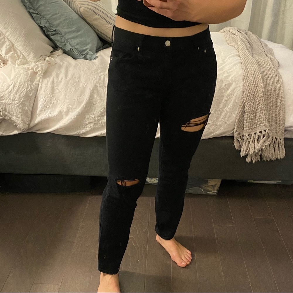 GAP Ripped Black Jeans